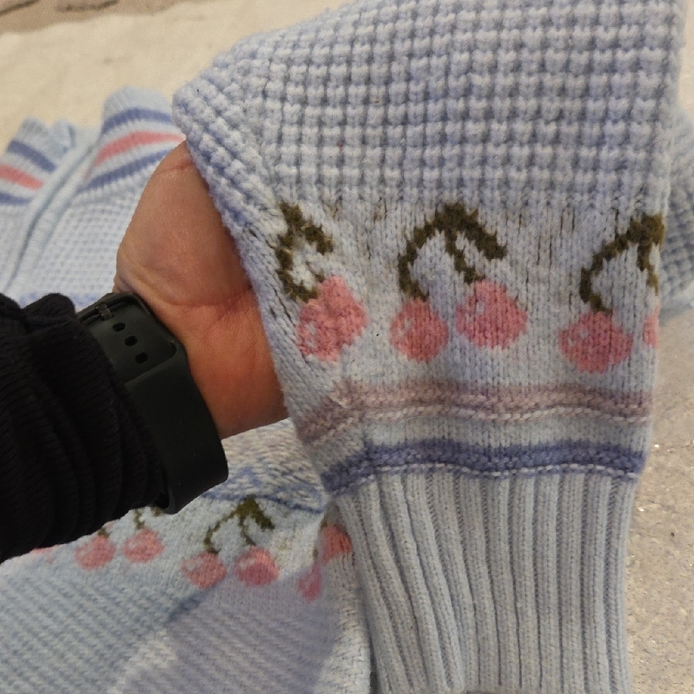 Women's Light Blue Sweater - Picture 9 of 9